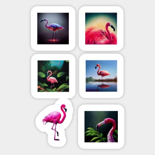 Flamingo Stickers Pack Sticker